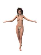 render of pretty woman body