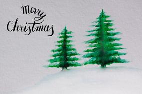 Christmas Map Fir Tree