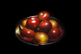 red delicious apples in a plate