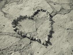 little heart beach rocks