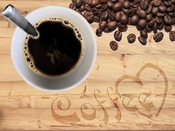 hot coffee in the morning