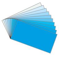 swatches board cyan