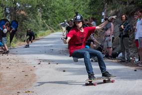 Skateboarding Longboard