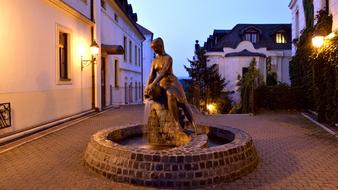Statue Old Town Square Veszprém