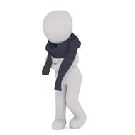 white male 3d man isolated 3d