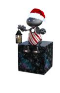 christmas candle robot star xmas