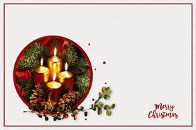 christmas card christmas map
