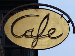 coffee wooden sign
