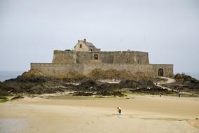 panorama of the fortress in Saint-Malo, France