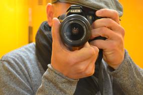 Photographer Concentration Nikon