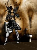 fairy joke humor toilet funny wc