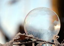 Bubble Soap snow ice