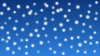 blue snow as background