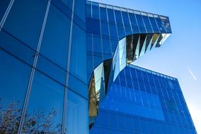 modern glass skyscraper in Barcelona