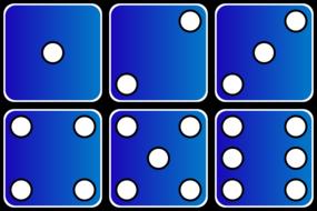 game dice domino game flat design