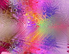 colorful background texture mirroring