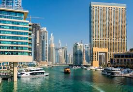 Dubai Marina bay river