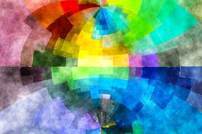 colorful circle on an abstract background