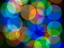 Christmas Lights Bokeh colors