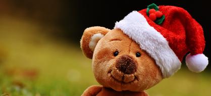 Christmas Teddy Soft Toy Santa