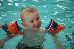 Child Swimming Water