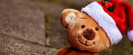 Christmas Teddy Soft Toy Santa
