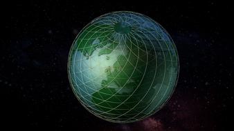 grid ball globe earth planet