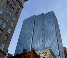 skyscraper on a boston street