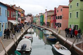 Houses and Channel in Burano