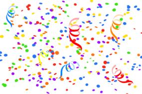 confetti streamer party carnival colors