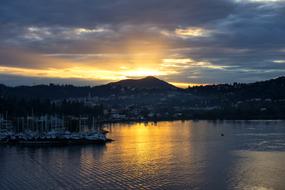 Corfu Greece at sunset