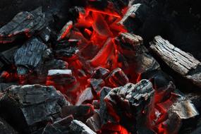 Charcoal Grill Embers