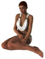 woman sitting female young people