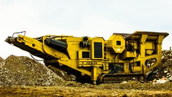 Crusher Heavy Machine Yellow