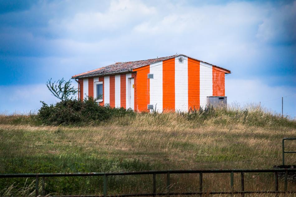 distant view of the barrack at the airport