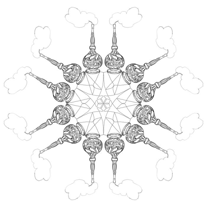 mandala wrong ceramic glass old