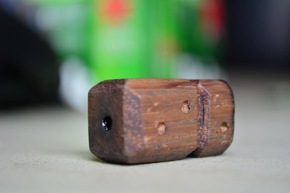 wooden plug in the hole
