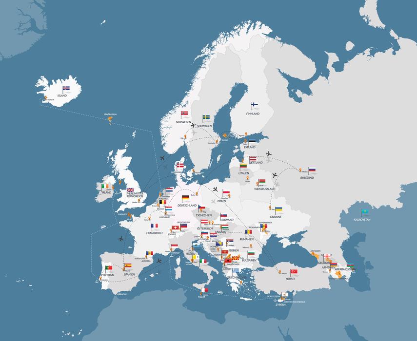 map of europe map europe eu