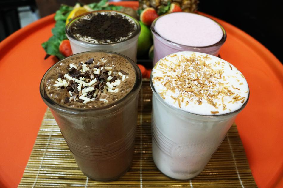 sweet milk drink with nuts