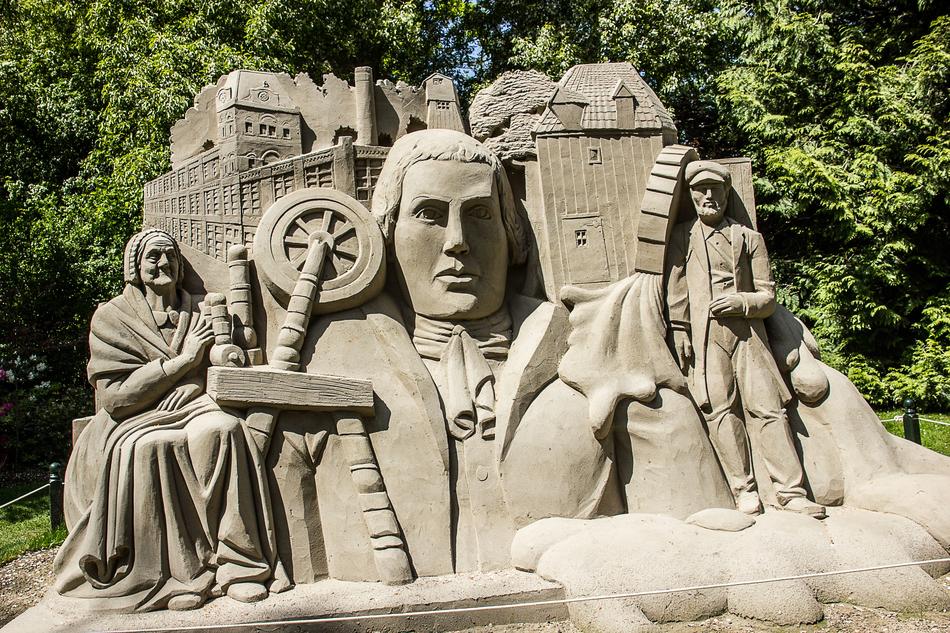 sand sculpture on the beach
