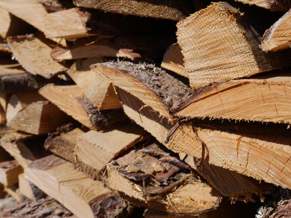 woodpiles by the fire