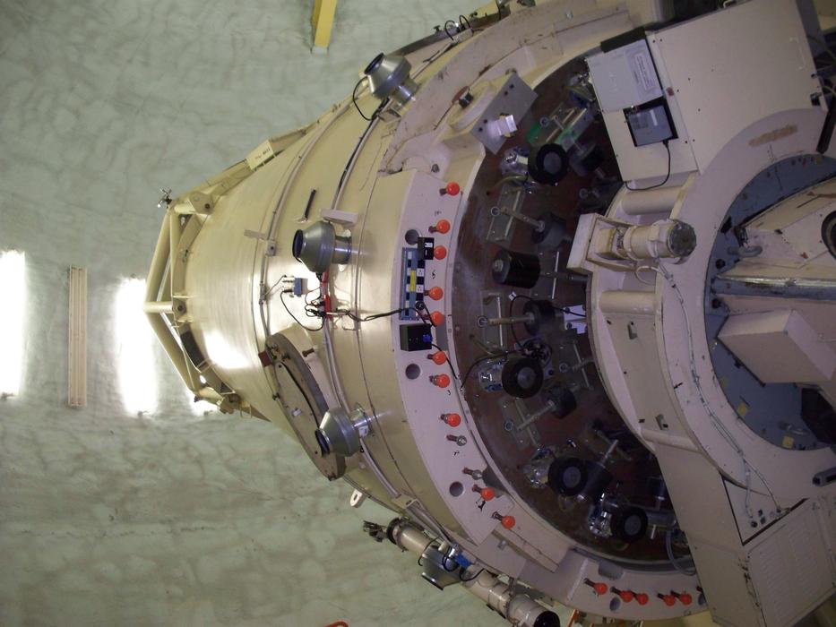 Model of the shiny telescope, with the details