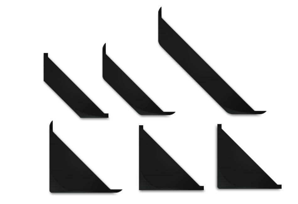 graphic design ribbon corners