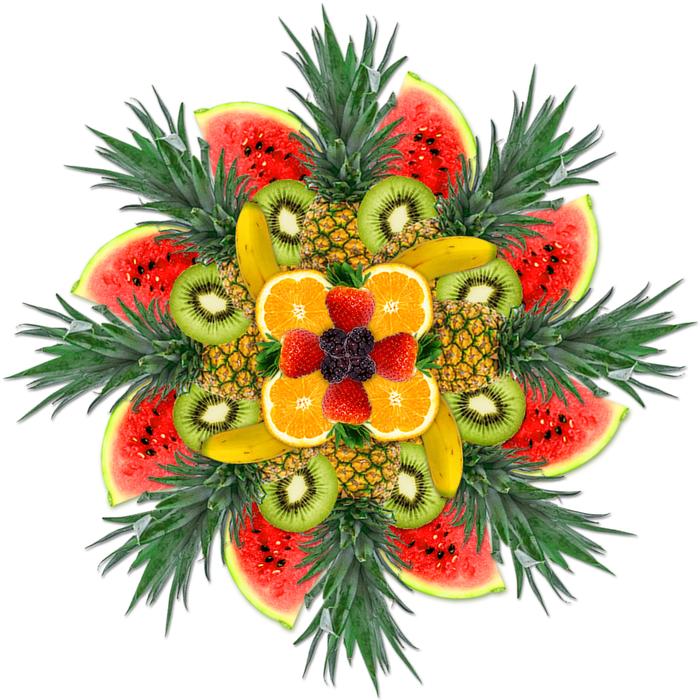 Cocktail Fruit Background drawing
