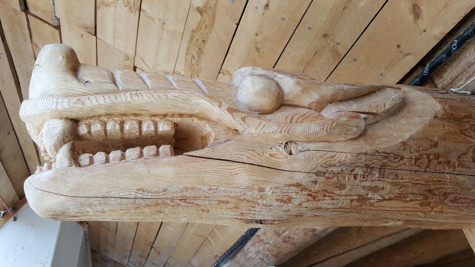 wood dragon roof