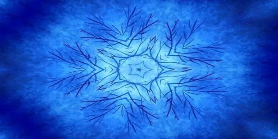 symmetry kaleidoscope blue shades