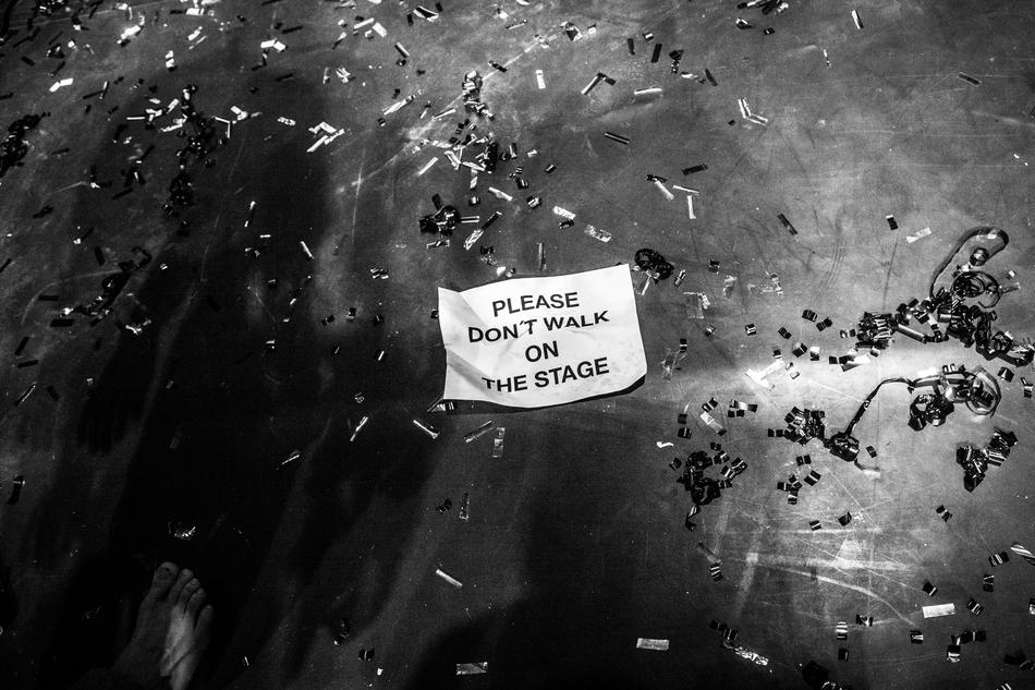 Confetti Sign Don'T Walk