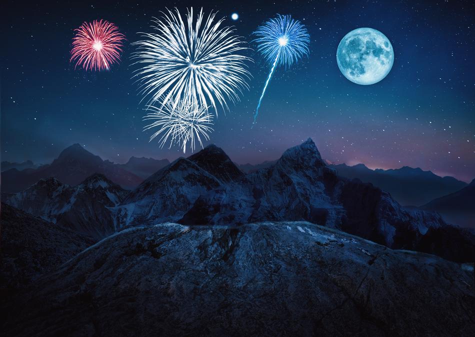 Fireworks Night Sky