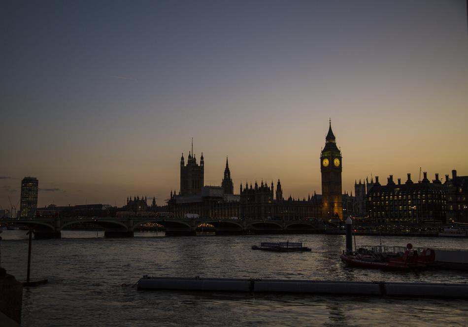 Big Ben London Skyline at sunset