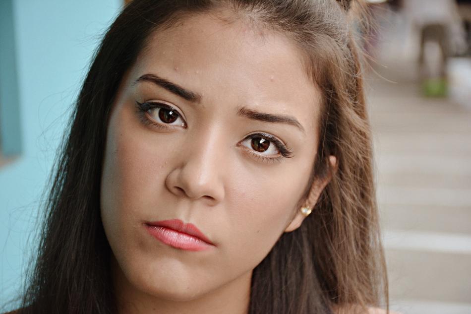 Woman Thinking Reflective Look